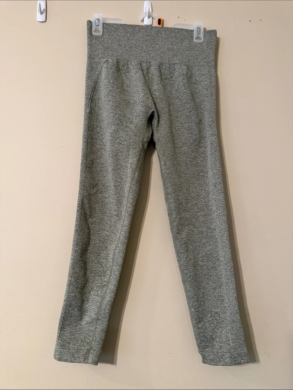 Women's Heather Green Seamless Active, Butt Lift Leggings